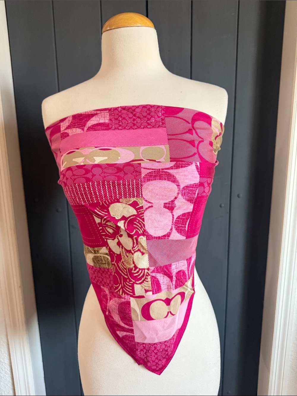 Coach Silk Scarf - Picture 3 of 6